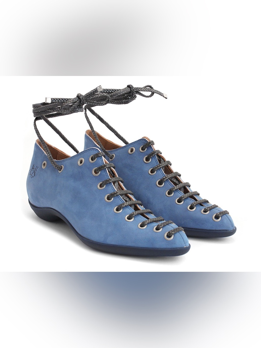 John Fluevog Power Up Engaging Braided Lace up shoe, size 7.5